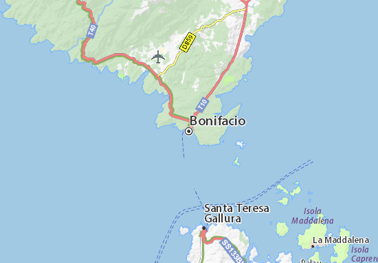 Kaart Plattegrond Bonifacio