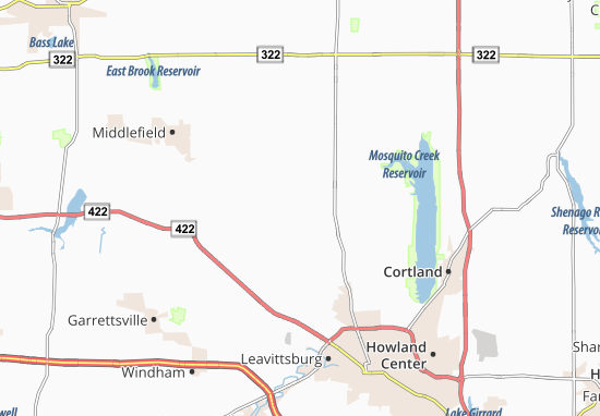Kaart Plattegrond East Farmington