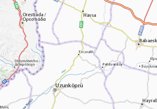 Karte Stadtplan Kırcasalih