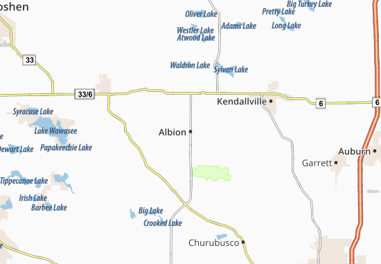 Kaart Plattegrond Albion