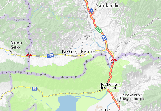 Petrič Map