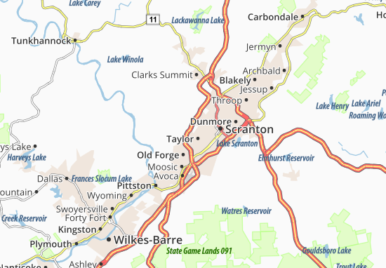 Karte Stadtplan Taylor