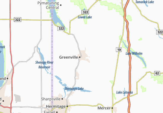 Kaart Plattegrond Greenville