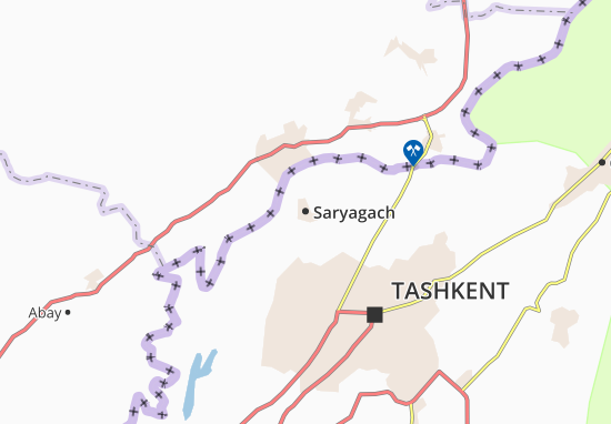 Mapa Saryagach