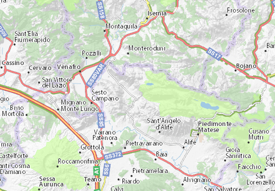 Prata Sannita Map