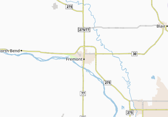 Mapa Fremont