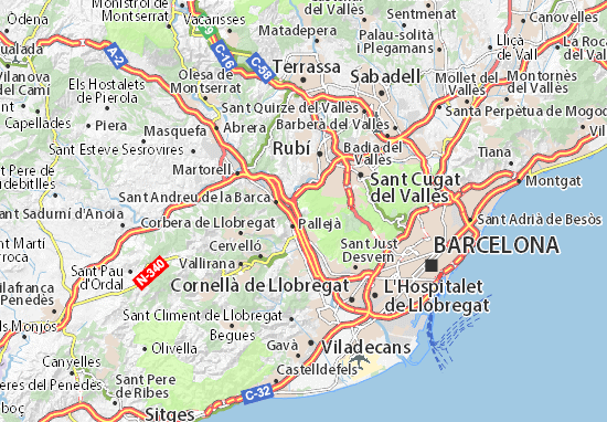 Karte Stadtplan El Papiol