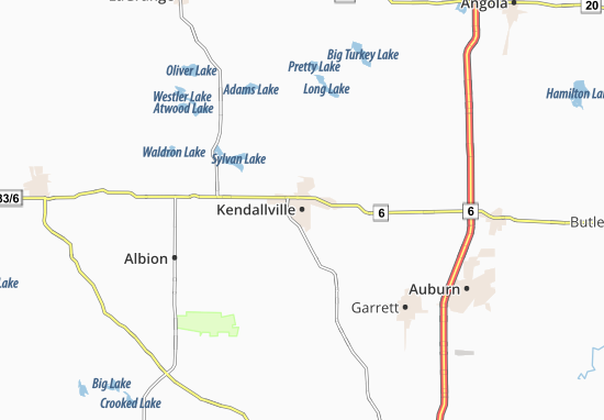 Mapa Kendallville