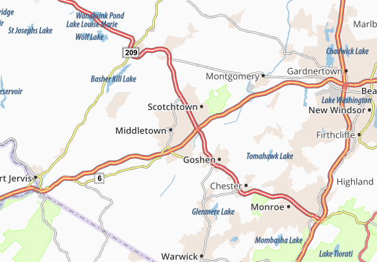 Mechanicstown Map