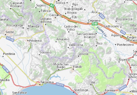 Karte Stadtplan Vallecorsa