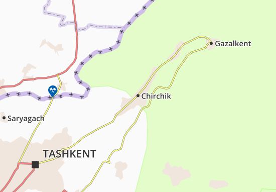 Mapa Chirchik