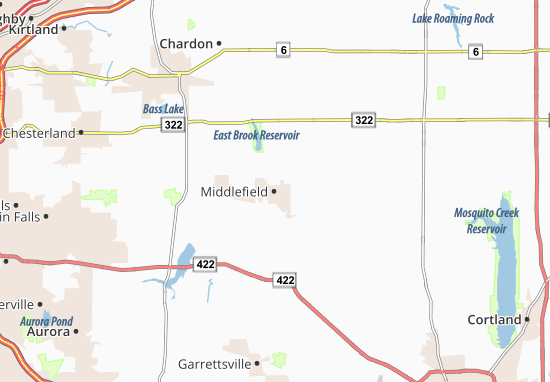 Kaart Plattegrond Middlefield
