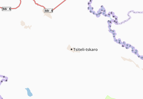 Kaart Plattegrond Tsiteli-tskaro