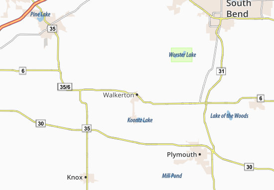 Kaart Plattegrond Walkerton
