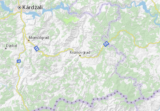 Kaart Plattegrond Krumovgrad