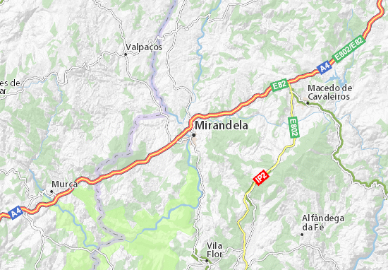 Mapa Mirandela