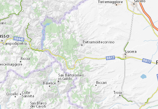 Motta Montecorvino Map