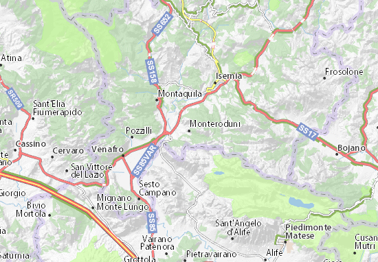 Karte Stadtplan Monteroduni