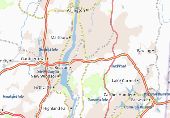 Karte Stadtplan Fishkill