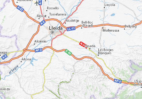 Puigvert de Lenda Map