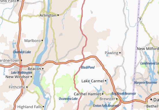 Karte Stadtplan East Fishkill