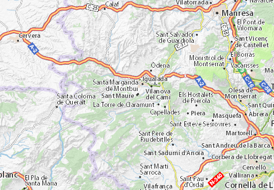 Kaart Plattegrond Sant Maure