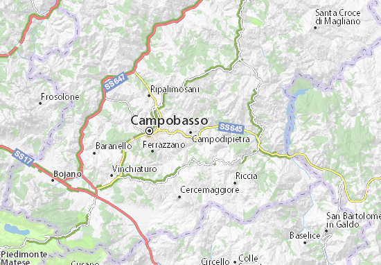 Mapa Campodipietra