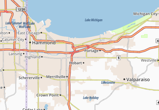 Kaart Plattegrond New Chicago