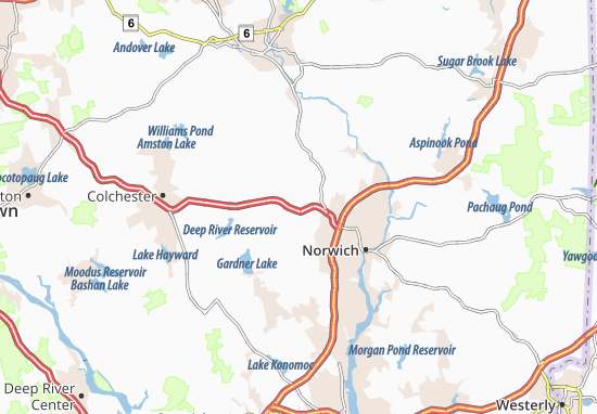 Karte Stadtplan Fitchville