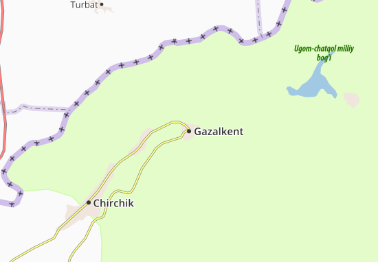 Mapa Gazalkent