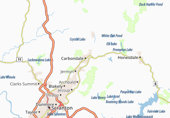 Karte Stadtplan Carbondale