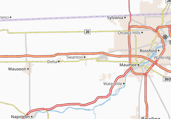 Karte Stadtplan Swanton