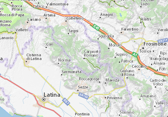 Carpineto Romano Map