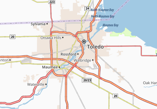 Karte Stadtplan Rossford