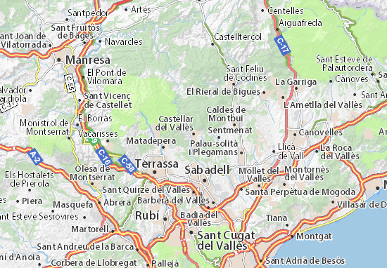 Mapas-Planos Castellar del Vallès