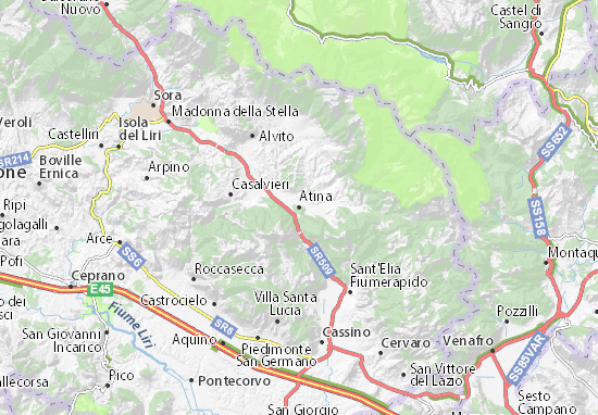 Karte Stadtplan Atina