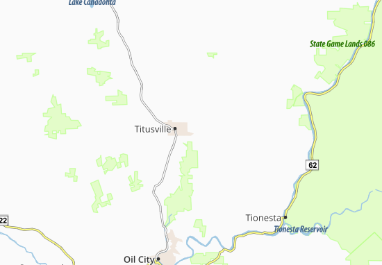 Mapa East Titusville