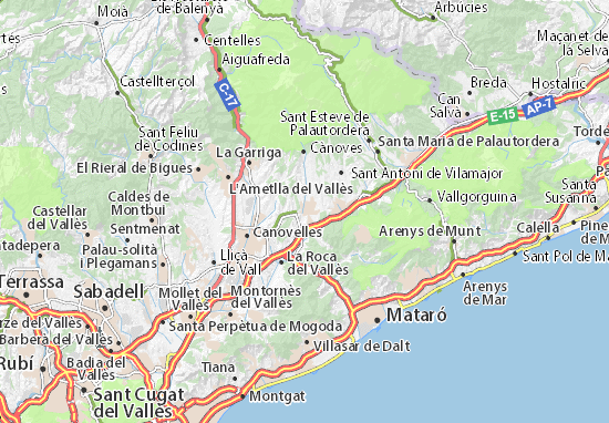 Cardedeu Map