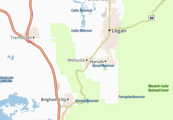 Mapa Wellsville