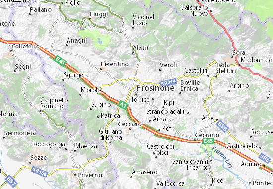 Frosinone Map