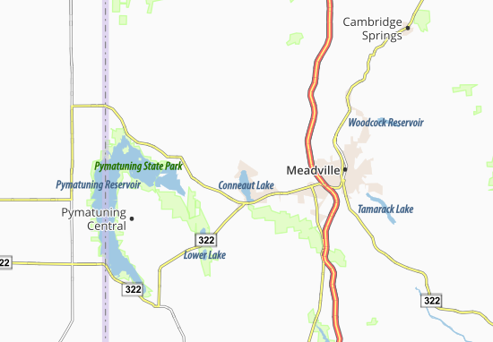 Conneaut Lakeshore Map
