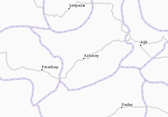 Mapa Azdavay