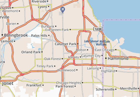 Karte Stadtplan Robbins