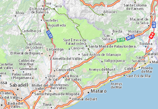 Mapa Plano Sant Antoni de Vilamajor