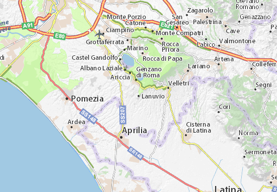 Lanuvio Map