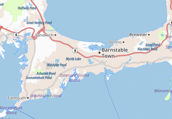 Mapa Barnstable Town