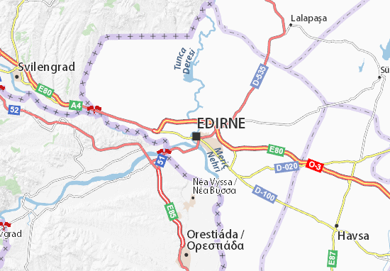 Mapa Plano Edirne