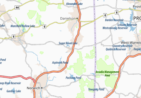 Mapa Plainfield Village