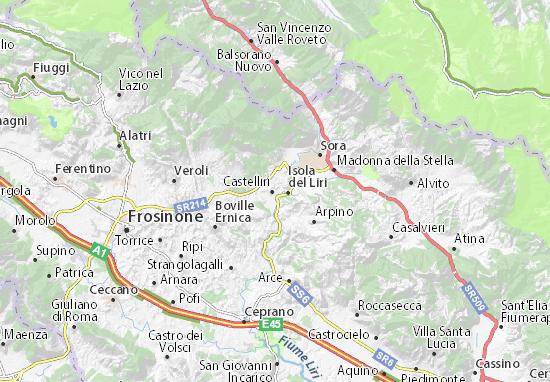Kaart Plattegrond Castelliri