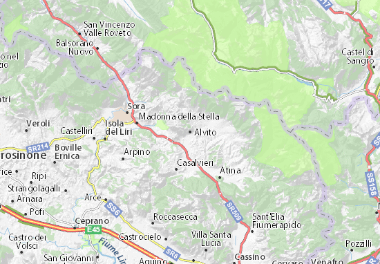 Karte Stadtplan Alvito